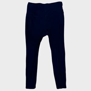 RBX Womens Medium Ribbed Blue Green Leggings 24" Inseam